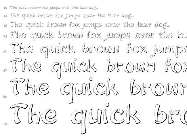 Sayonara font waterfall